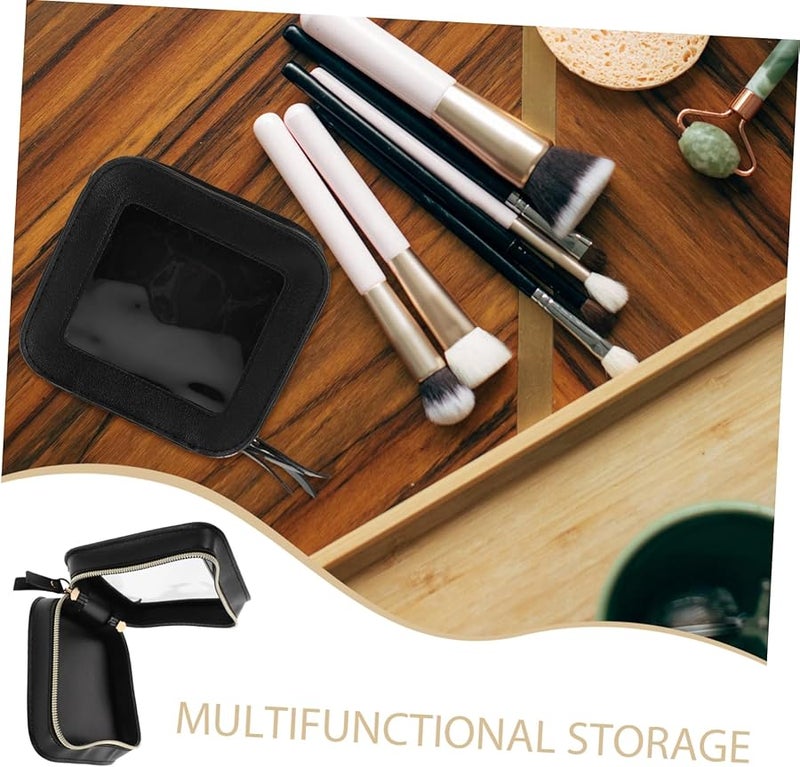Large Travel Toiletry Bag For Women Makeup Organizer With Zipper For Brushes - Image 3